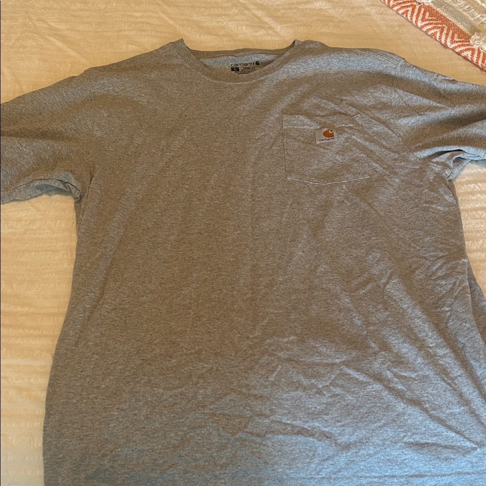 Carhartt Men's Heather Gray Long Sleeve Tee